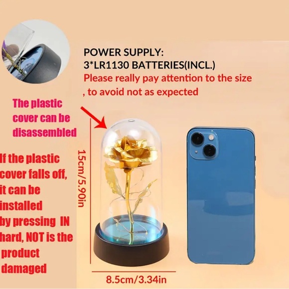 Rose Mother’s Day Gift ( lamp ) - Picture 2 of 4